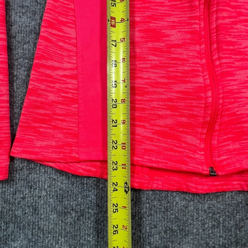 Tek Gear Athletic Jacket Womens S Pink Space Dye Athleisure Performance Full Zip